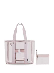 Polo Ralph Lauren Pink Pony Logo PU Tote Bag With Pouch - Image 1 of 7