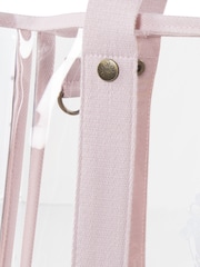 Polo Ralph Lauren Pink Pony Logo PU Tote Bag With Pouch - Image 7 of 7