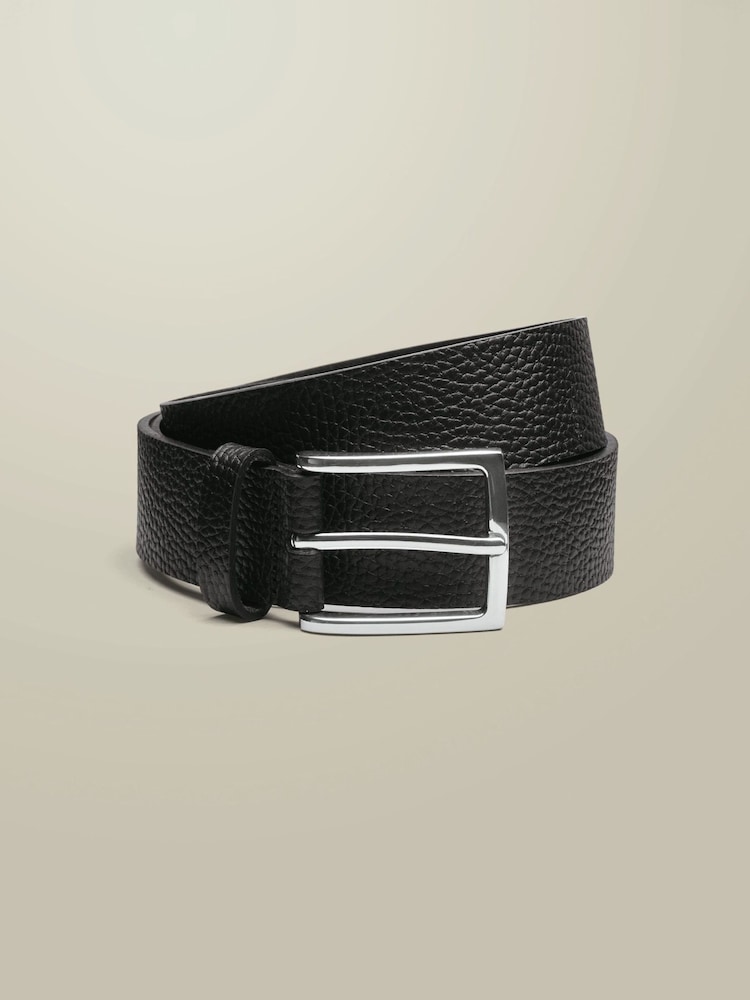 Charles Tyrwhitt Black Made In England Leather Chino Belt - Image 1 of 2