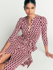 Boden Purple Honor Column Jersey Midi Dress - Image 2 of 6