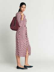 Boden Purple Honor Column Jersey Midi Dress - Image 5 of 6