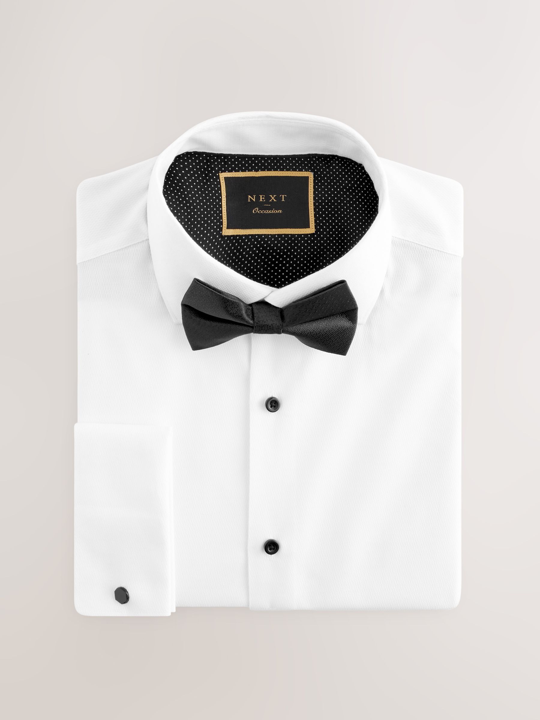 [AMOMENTO] Bow Tie Short-Sleeved Shirt – Solid Colour Loose Fit
