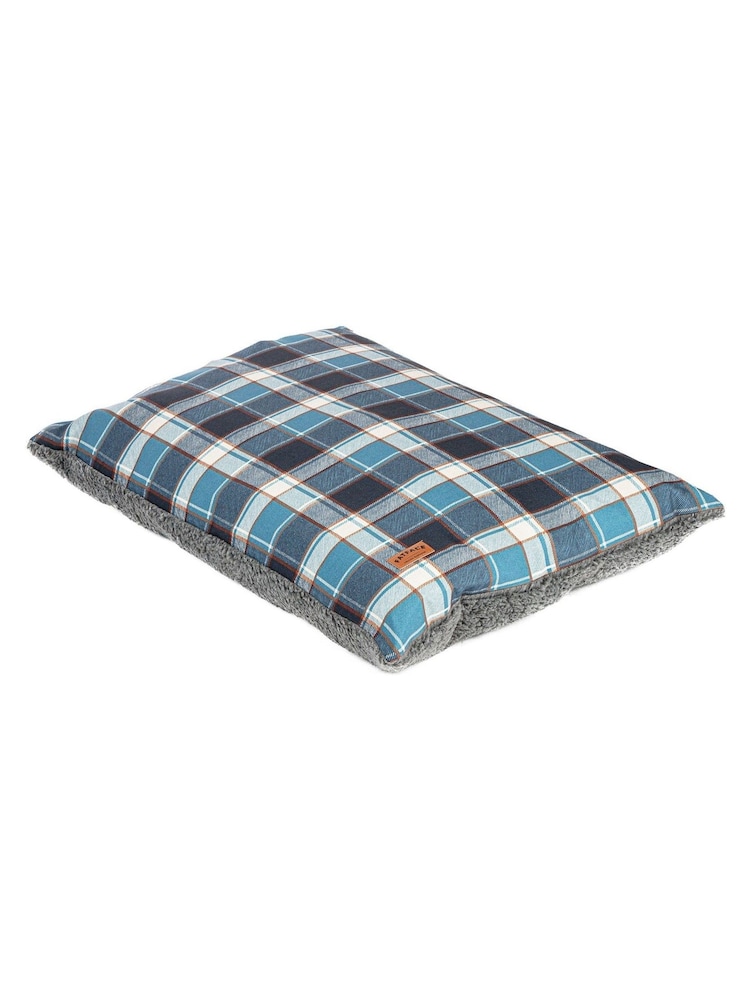 FatFace Blue 100% Cotton Fleece Check Deep Duvet - Image 2 of 3