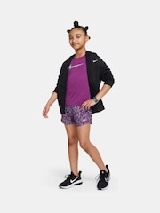 Пурпурный - Шорты с завышенной талией Nike One - Image 2 of 6