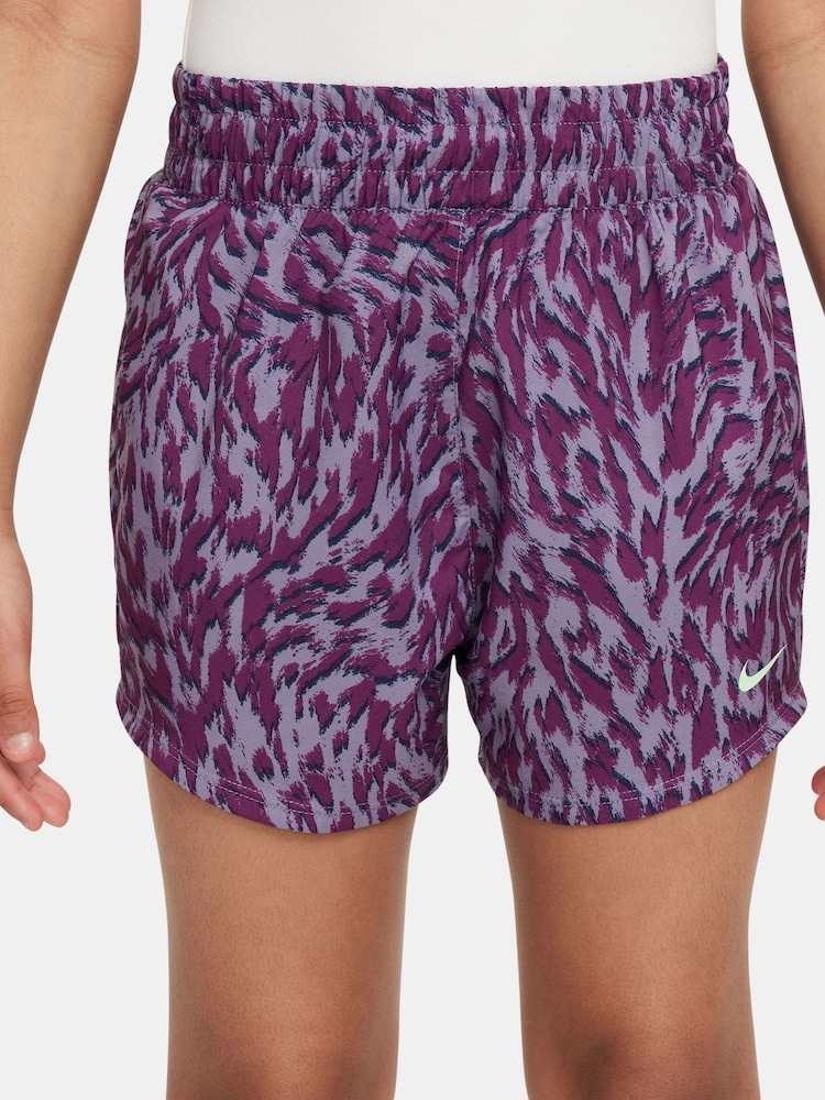 Пурпурный - Шорты с завышенной талией Nike One - Image 6 of 6