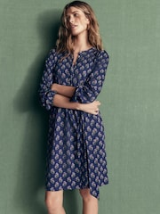 Boden Blue Adele Belted Jersey Dress - Image 1 of 6