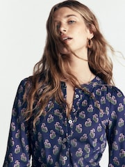 Boden Blue Adele Belted Jersey Dress - Image 3 of 6