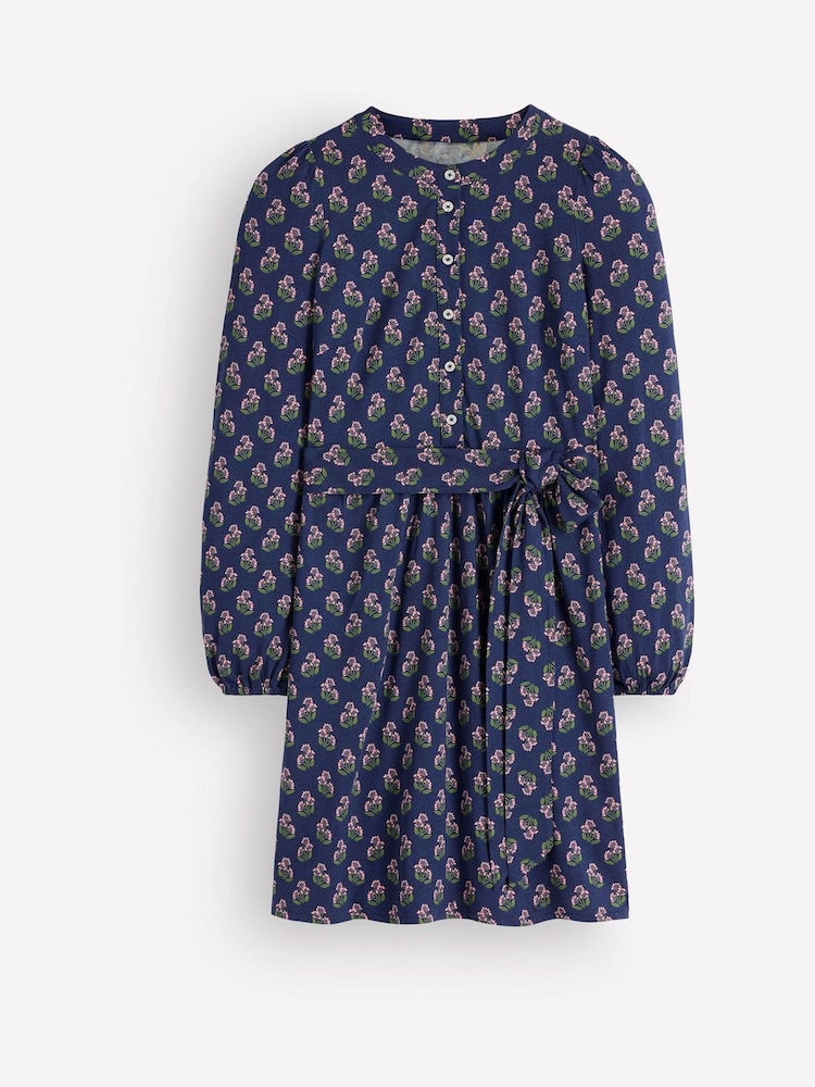 Boden Blue Adele Belted Jersey Dress - Image 6 of 6 Boden Blue Adele Belted Jersey Dress - Image 6 of 6