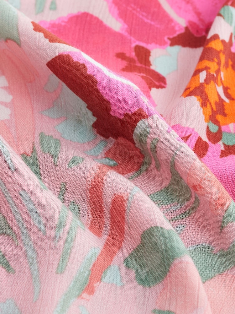Pink Floral Vest Short Pyjamas Set - Image 8 of 8 Pink Floral Vest Short Pyjamas Set - Image 8 of 8