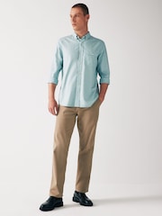 Blue Soft Touch Long Sleeve 100% Cotton Oxford Shirt - Image 2 of 7