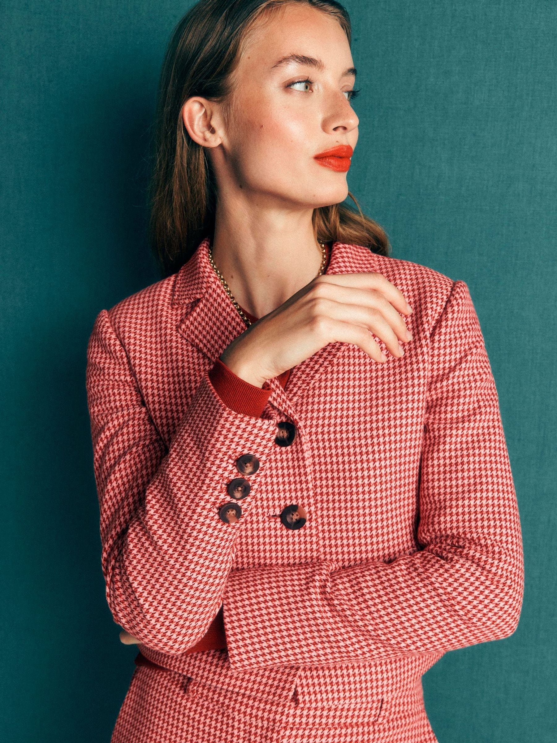 Boden Women's Pink Dartmouth Cotton Blazer - Size 18 - Image 2