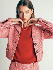 Boden Pink Dartmouth Cotton Blazer - Image 5 of 6