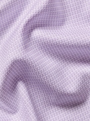 Charles Tyrwhitt Purple Non-Iron Stretch Texture Shirt - Image 7 of 7