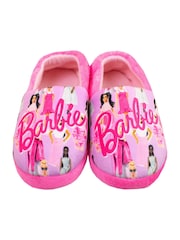 Character Pink Barbie Fleece Slippers - Image 1 of 5
