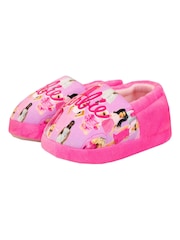 Character Pink Barbie Fleece Slippers - Image 2 of 5