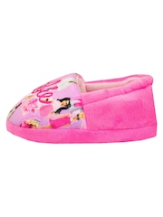 Character Pink Barbie Fleece Slippers - Image 3 of 5