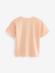 Apricot Orange Sequin Butterfly Graphic T-Shirt (3-16yrs) - Image 2 of 3