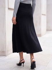 Roman Black A-Line Pull On Stretch Skirt - Image 3 of 4