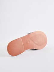 Metallic Forever Comfort® Leather Beaded Mules - Image 6 of 6