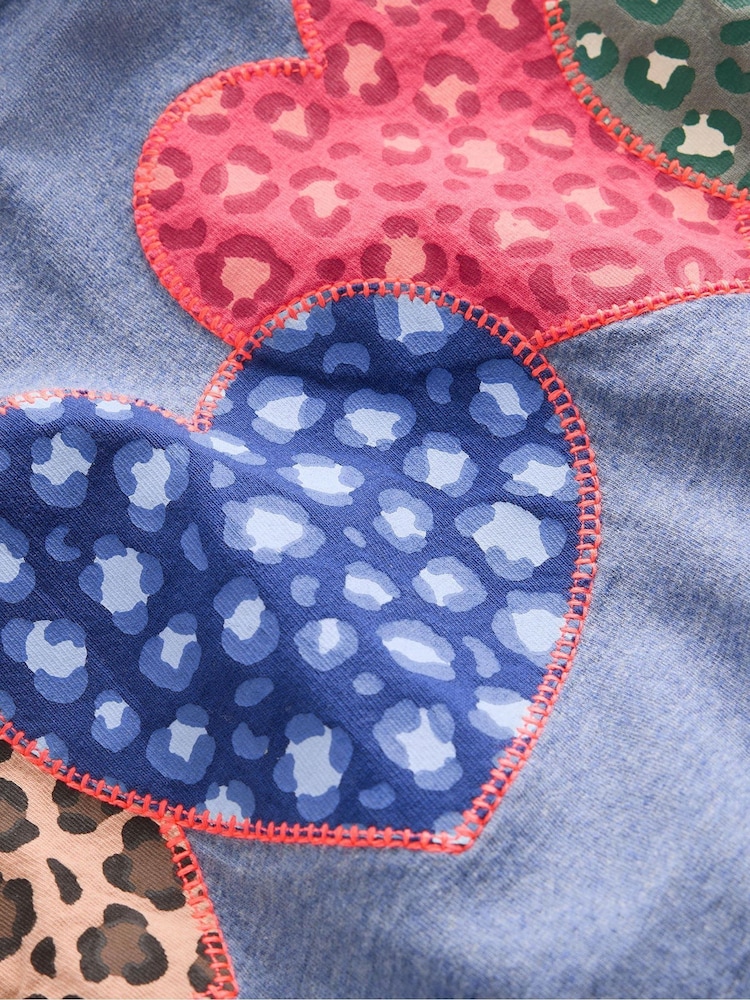 Boden Blue Puff Sleeve Appliqué T-Shirt - Image 3 of 3 Boden Blue Puff Sleeve Appliqué T-Shirt - Image 3 of 3