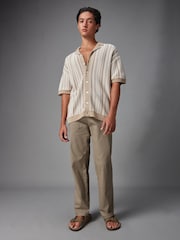Natural Relaxed Crochet Button Through Shirt - Image 2 of 8