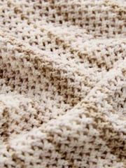Natural Relaxed Crochet Button Through Shirt - Image 7 of 8