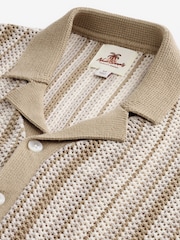 Natural Relaxed Crochet Button Through Shirt - Image 8 of 8