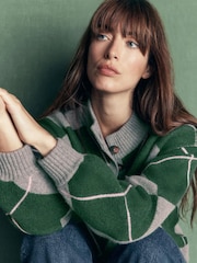 Boden Green Jemma Jacquard Knit Cardigan - Image 3 of 6