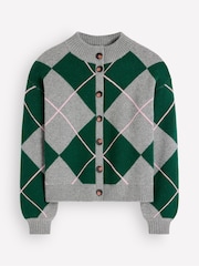 Boden Green Jemma Jacquard Knit Cardigan - Image 5 of 6