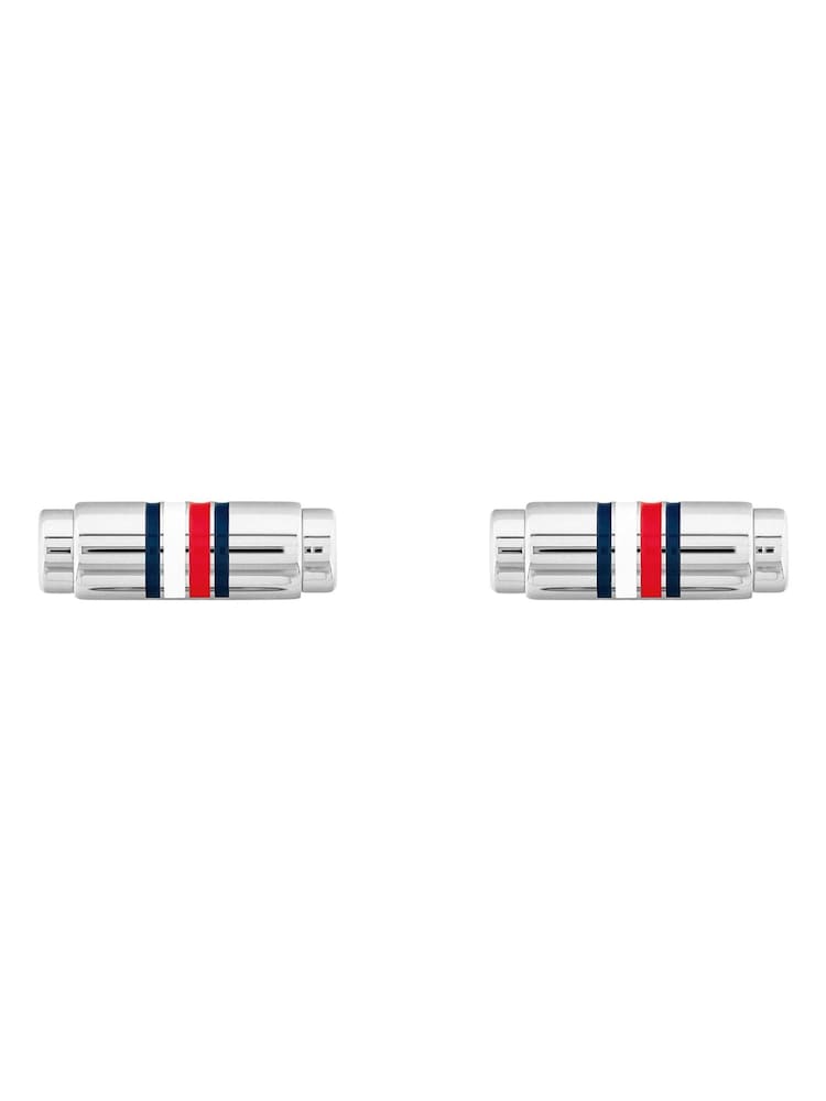 Tommy Hilfiger Silver Tone Stainless Steel Cufflinks - Image 1 of 2