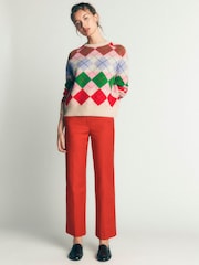Boden Natural Argyle Ariadne Jumper with Wool - Image 4 of 7