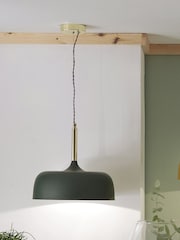 Pacific Green Matte Green Dome Ceiling Light Pendant - Image 1 of 6