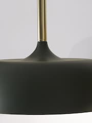 Pacific Green Matte Green Dome Ceiling Light Pendant - Image 2 of 6
