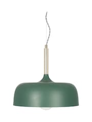 Pacific Green Matte Green Dome Ceiling Light Pendant - Image 3 of 6