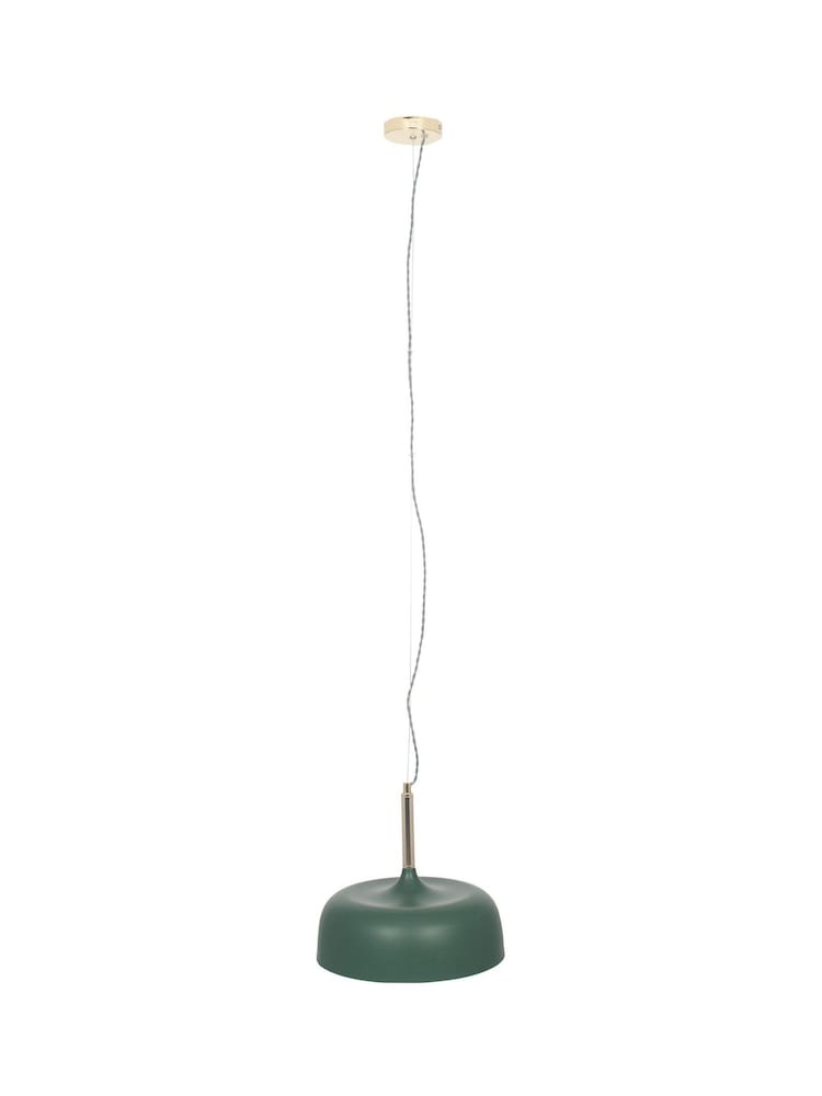 Pacific Green Matte Green Dome Ceiling Light Pendant - Image 6 of 6