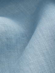 Light Blue Standard Collar Signature 100% Linen Long Sleeve Shirt - Image 9 of 9