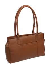 Pure Luxuries London Tan Brown 'Manon' Leather Handbag - Image 5 of 7