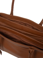Pure Luxuries London Tan Brown 'Manon' Leather Handbag - Image 6 of 7