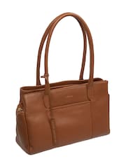 Pure Luxuries London Tan Brown 'Manon' Leather Handbag - Image 7 of 7
