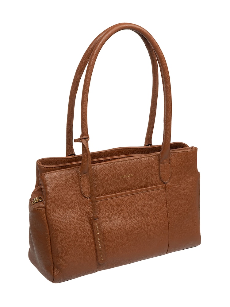 Pure Luxuries London Tan Brown 'Manon' Leather Handbag - Image 7 of 7 Pure Luxuries London Tan Brown 'Manon' Leather Handbag - Image 7 of 7