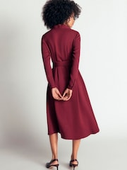 Lila - Boden Kate Pleated Shirt Dress - Bild 3 von 6
