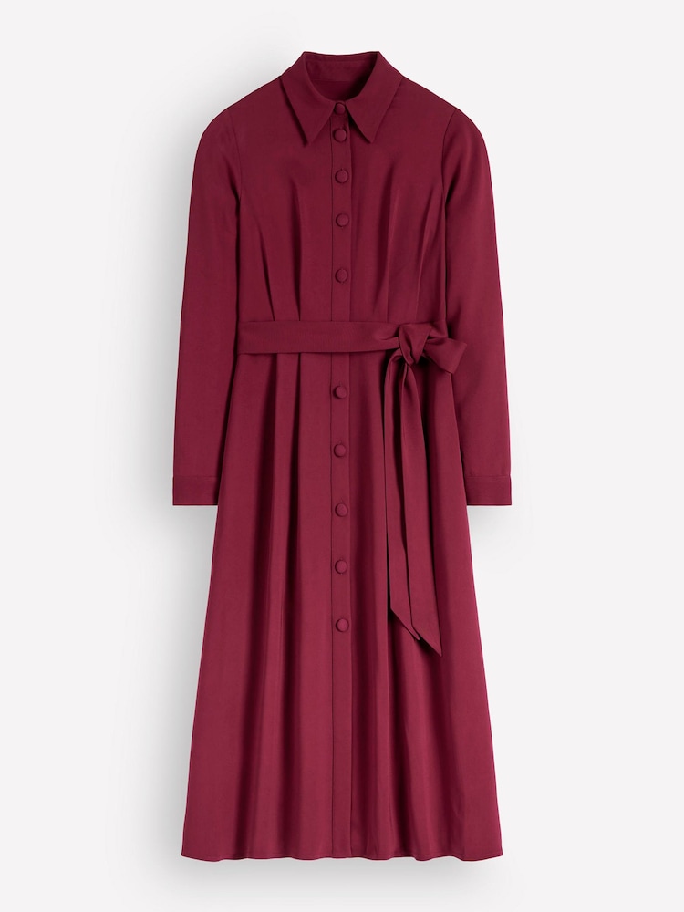 Lila - Boden Kate Pleated Shirt Dress - Bild 6 von 6
