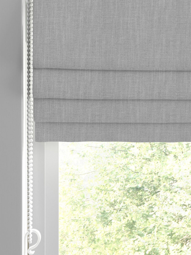 Laura Ashley Grey Swanson Steel Made to Measure Roman Blind - Image 2 of 7