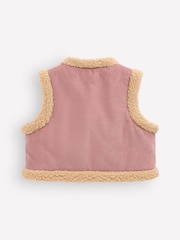 Boden Pink Borg Trim Gilet - Image 2 of 2