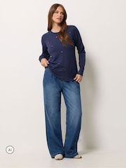 M&Co Heart Embroidered Jumper - 6суретінің 2 суреті