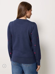 M&Co Heart Embroidered Jumper - 6суретінің 3 суреті
