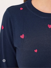 M&Co Heart Embroidered Jumper - 6суретінің 4 суреті