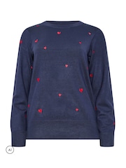M&Co Heart Embroidered Jumper - 6суретінің 5 суреті