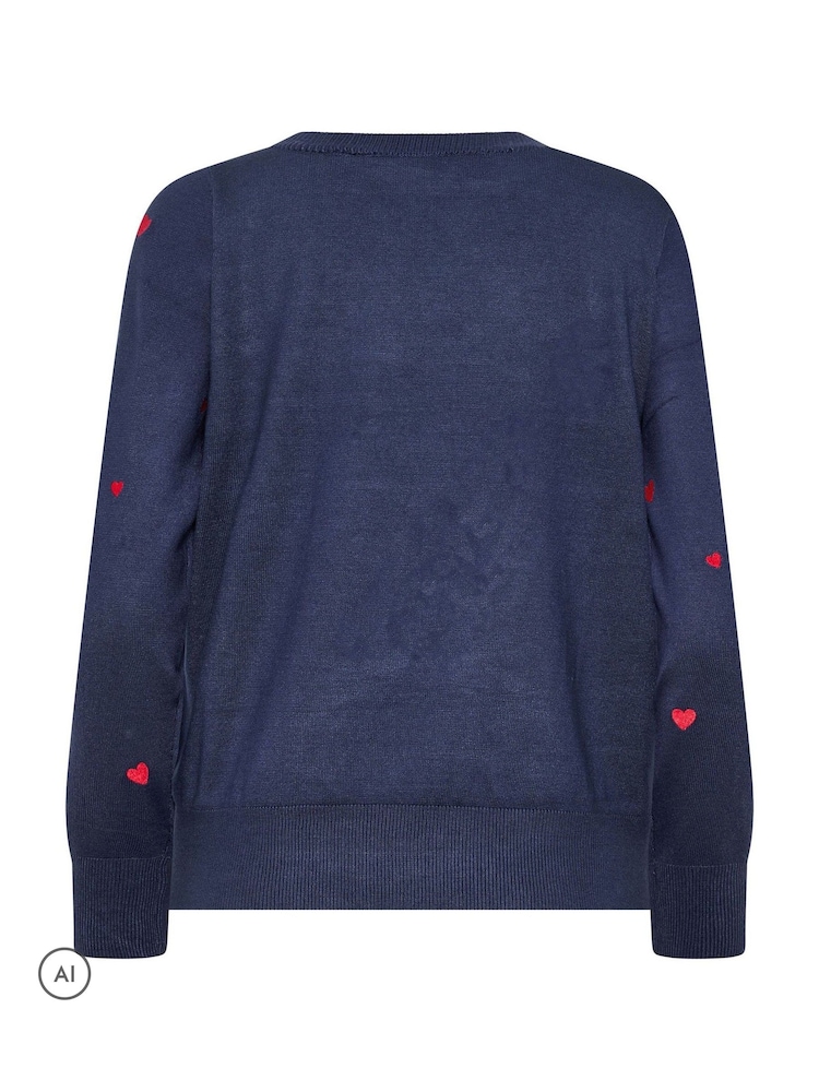 M&Co Heart Embroidered Jumper - 6суретінің 6 суреті