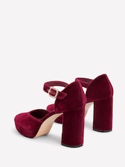 أحمر - Boden Jewelled Buckle Platform Heels - Image 4 of 5